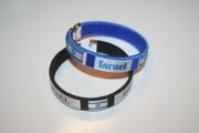 2 ISRAEL COUNTRY FLAG FLEXIBLE BRACELETS WRISTBANDS .. CHOOSE YOUR COLOR .. NEW