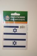 2 ISRAEL COUNTRY FLAG SET OF CAR BUMPER STICKERS DECAL EMBLEM .. NEW