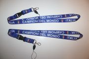 2 ITALIA CAMPIONI DEL MONDO FIFA WORLD CUP SOCCER FOOTBALL LANYARDS KEYCHAINS PASSHOLDER ... ITALY HIGH QUALITY MERCHANDISE .. NEW