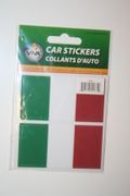 2 ITALIA COUNTRY FLAG SET OF CAR BUMPER STICKERS DECAL EMBLEM .. ITALY .. NEW
