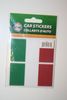 2 ITALIA COUNTRY FLAG SET OF CAR BUMPER STICKERS DECAL EMBLEM .. ITALY .. NEW