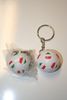 2 ITALIA COUNTRY FLAG SOCCER BALL KEYCHAINS... ITALY ITALIAN...NEW