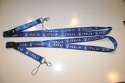 2 ITALIA FIFA WORLD CUP OF SOCCER 4 STAR OFFICIAL LOGO HIGH QUALITY  BLUE LANYARDS KEYCHAINS PASSHOLDERS NECKSTRAPS ... NEW