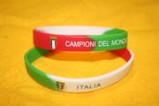 2 ITALIA FIFA WORLD CUP SOCCER CAMPIONI DEL MONDO 3 COLOR BRACELETS ( ADULT AND KIDS SIZES) ITALY ITALIAN