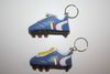 2 ITALIA FIFA WORLD CUP SOCCER FOOTBALL SHOE CLEAT HIGH QUALITY KEYCHAINS .. NEW