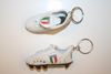 2 ITALIA WHITE COUNTRY FLAG SOCCER FOOTBALL SHOE CLEAT KEYCHAIN ... ITALY FIFA WORLD CUP EURO .. NEW
