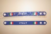 2 ITALY BLUE COUNTRY FLAG WRISTBANDS BRACELETS .. NEW