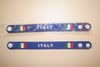 2 ITALY BLUE COUNTRY FLAG WRISTBANDS BRACELETS .. NEW