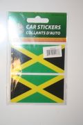 2 JAMAICA COUNTRY FLAG SET OF CAR BUMPER STICKERS DECAL EMBLEM .. NEW