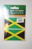 2 JAMAICA COUNTRY FLAG SET OF CAR BUMPER STICKERS DECAL EMBLEM .. NEW