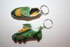 2 JAMAICA COUNTRY FLAG SOCCER FOOTBALL SHOE CLEAT KEYCHAIN ... NEW