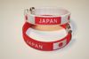 2 JAPAN COUNTRY FLAG FLEXIBLE METAL NYLON BRACELETS .. 2 RED OR 2 WHITE OR (1 RED & 1 WHITE)