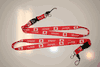 2 JAPAN RED COUNTRY FLAG LANYARDS KEYCHAINS PASSHOLDER...NEW