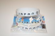 2 JAPAN WHITE COUNTRY FLAG SOCCER BRACELETS FIFA WORLD CUP ...NEW