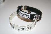 2 JUVENTUS SOCCER FOOTBALL FLEXIBLE METAL NYLON BRACELETS ... CHOOSE WHICH 2 COLORS YOU WOULD LIKE ... NEW