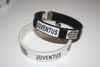 2 JUVENTUS SOCCER FOOTBALL FLEXIBLE METAL NYLON BRACELETS ... CHOOSE WHICH 2 COLORS YOU WOULD LIKE ... NEW