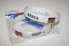 2 KENYA COUNTY FLAG WHITE SILICONE BRACELETS WRISTBANDS .. NEW