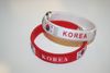 2 KOREA COUNTRY FLAG FLEXIBLE BRACELETS WRISTBANDS ... CHOOSE YOUR COLOR ... NEW