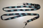 2 LAND ROVER BLACK HIGH QUALITY VEHICLE LANYARDS KEYCHAINS PASSHOLDERS .. NEW