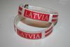 2 LATVIA WHITE COUNTRY FLAG FLEXIBLE BRACELETS WRISTBANDS ... NEW