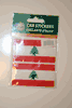 2 LEBANON COUNTRY FLAG SET OF CAR BUMPER STICKERS DECAL EMBLEM  .. NEW