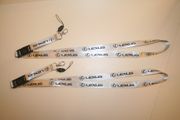 2 LEXUS SILVER HIGH QUALITY CAR AUTOMOBILE LANYARDS KEYCHAINS PASSHOLDERS ..NEW