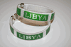 2 LIBYA WHITE COUNTRY FLAG FLEXIBLE BRACELETS WRISTBANDS .. NEW