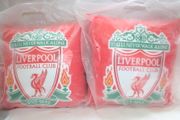 2 LIVERPOOL FC FOOTBALL CLUB SOCCER LARGE PILLOWS ..NEW
