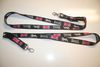 2 LONSDALE LONDON BLACK LANYARDS KEYCHAINS PASSHOLDERS ... NEW