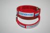 2 LUXEMBOURG RED COUNTRY FLAG FLEXIBLE C BRACELETS WRISTBANDS .. NEW