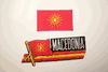 2 MACEDONIA OLD COUNTRY FLAG PATCHES CRESTS BADGES ... NEW