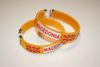 2 MACEDONIA YELLOW COUNTRY FLAG METAL BRACELETS ...NEW