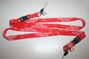 2 MANCHESTER UNITED FOOTBALL CLUB SOCCER RED LANYARDS KEYCHAINS PASSHOLDERS . NEW