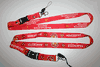 2 MANCHESTER UNITED FOOTBALL CLUB SOCCER RED LANYARDS KEYCHAINS PASSHOLDERS VARIETY .. NEW