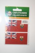 2 MANITOBA PROVINCIAL FLAG SET OF CAR BUMPER STICKERS DECAL EMBLEM .. CANADA . .. NEW