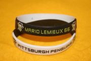 2 MARIO LEMIEUX PITTSBURGH PENGUINS BRACELETS (ADULTS OR KIDS SIZES) NHL HOCKEY