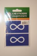 2 METIS BLUE FLAG DECAL BUMPER STICKERS EMBLEM .. NEW