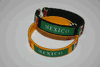 2 MEXICO COUNTRY FLAG FLEXIBLE BRACELETS WRISTBANDS .. CHOOSE YOUR COLOR .. FIFA WORLD CUP .. NEW
