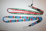 2 MEXICO COUNTRY FLAG LANYARDS KEYCHAINS PASSHOLDERS VARIETY .. FIFA WORLD CUP SOCCER FOOTBALL .. NEW