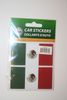 2 MEXICO COUNTRY FLAG SET OF CAR BUMPER STICKERS DECAL EMBLEM .. NEW