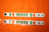 2 MEXICO COUNTRY FLAG WHITE WRIST BANDS ... SOCCER ... NEW