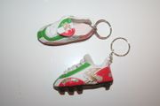 2 MEXICO FIFA WORLD CUP SOCCER FOOTBALL SHOE CLEAT KEYCHAINS .. HIGH QUALITY .. NEW