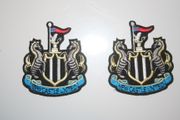 2 NEWCASTLE UNITED SOCCER FOOTBALL CLUB CRESTS BADGES PATCHES