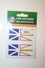2 NEWFOUNDLAND PROVINCIAL FLAG SET OF CAR BUMPER STICKERS DECAL EMBLEM .. CANADA ...NEW