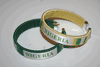 2 NIGERIA COUNTRY FLAG FLEXIBLE C BRACELETS WRISTBANDS .. CHOOSE YOUR COLOR .. NEW