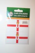 2 NORTHERN IRELAND COUNTRY FLAG SET OF CAR BUMPER STICKERS DECAL EMBLEMS .. NEW