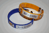 2 NOVA SCOTIA PROVINCIAL FLAG FLEXIBLE C BRACELETS WRISTBANDS... CHOOSE YOUR COLOR .. NEW