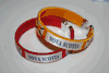 2 NOVA SCOTIA PROVINCIAL FLAG FLEXIBLE C BRACELETS WRISTBANDS .. NEW