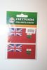 2 ONTARIO PROVINCIAL FLAG SET OF CAR BUMPER STICKERS DECAL EMBLEM ... CANADA . NEW