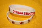 2 OTTAWA SENATORS SILICONE BRACELETS 2 SIZES ADULTS AND KIDS NHL HOCKEY 